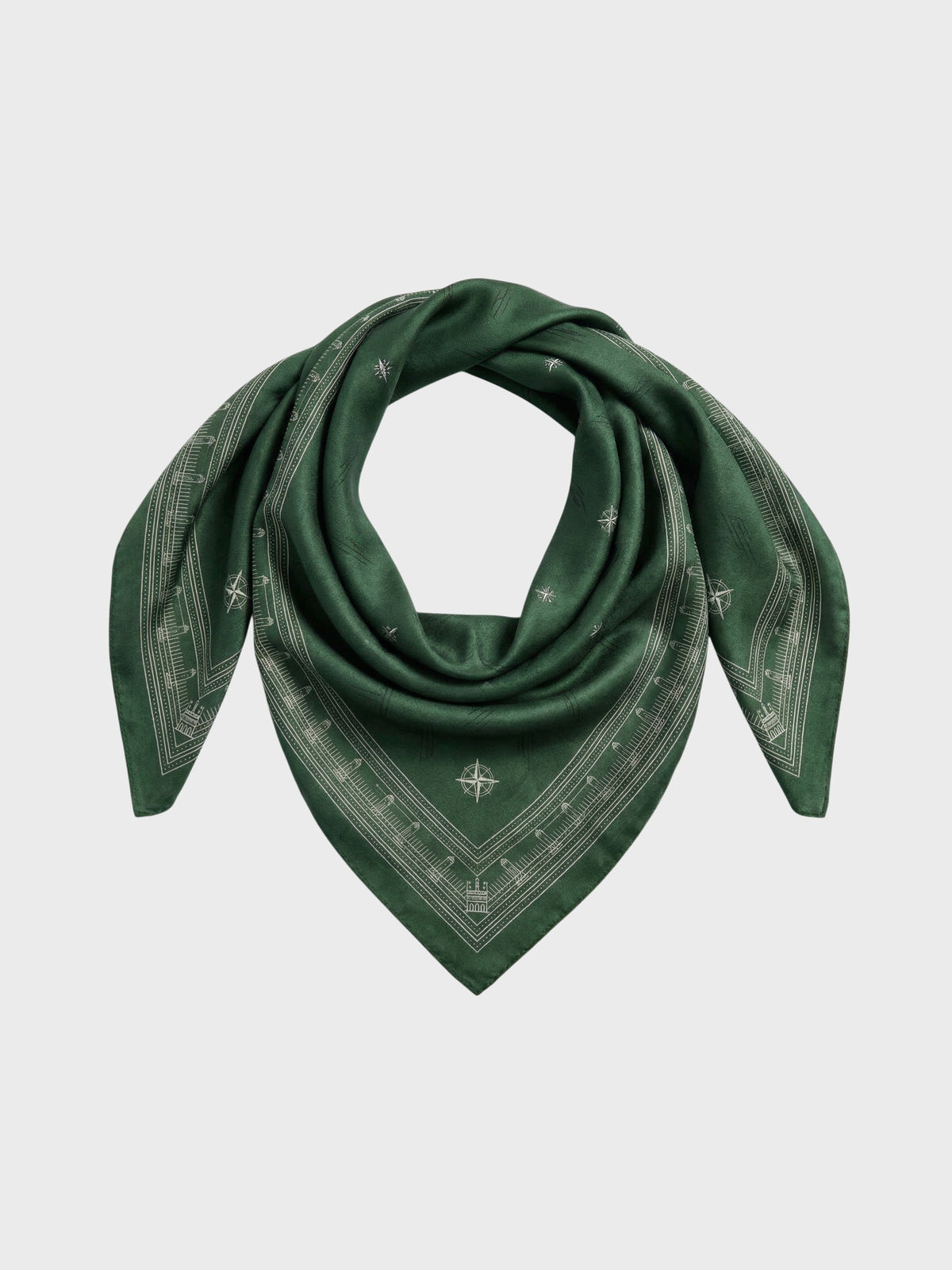 Compass Silk Scarf-2