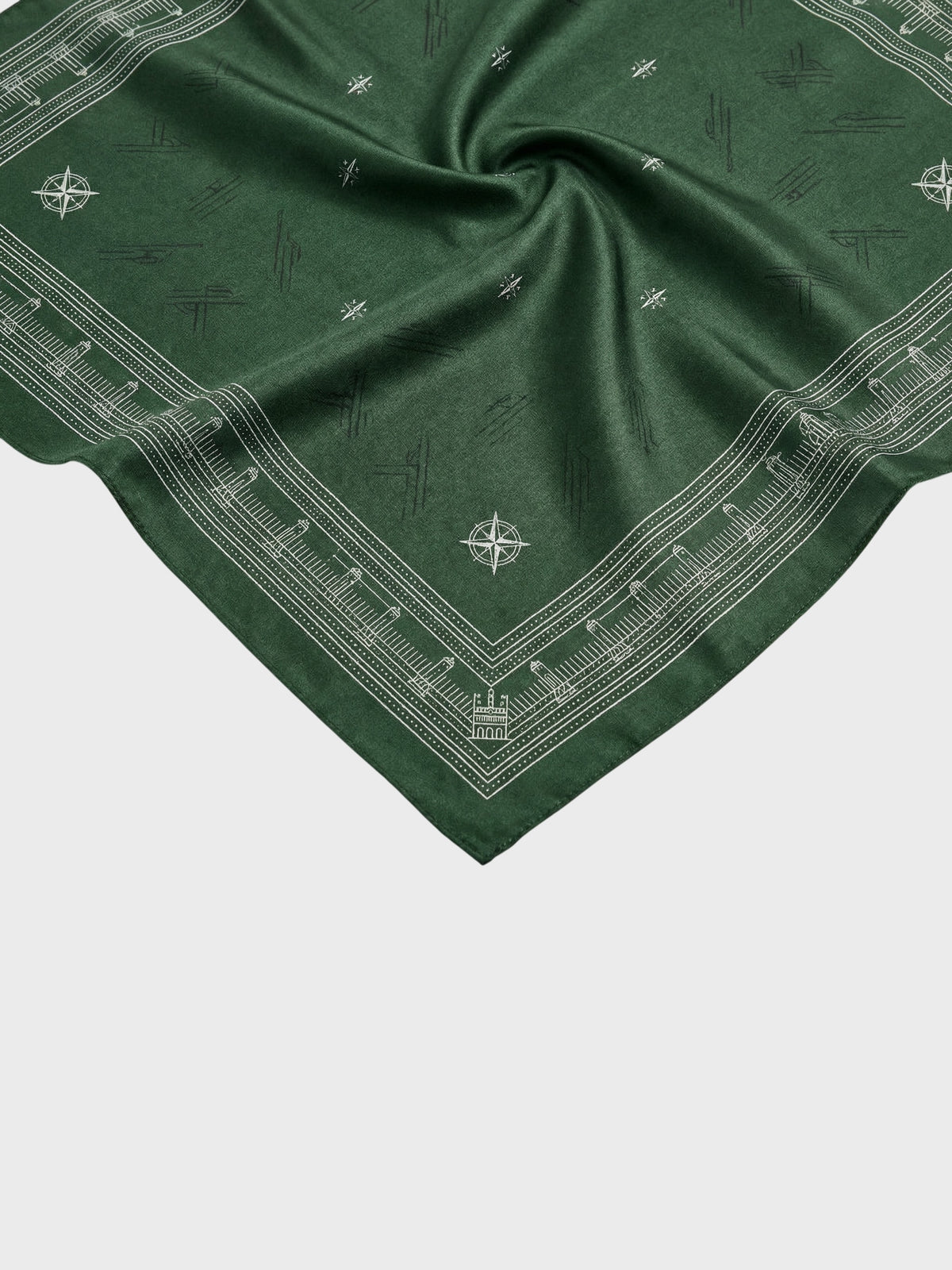 Compass Silk Scarf-3
