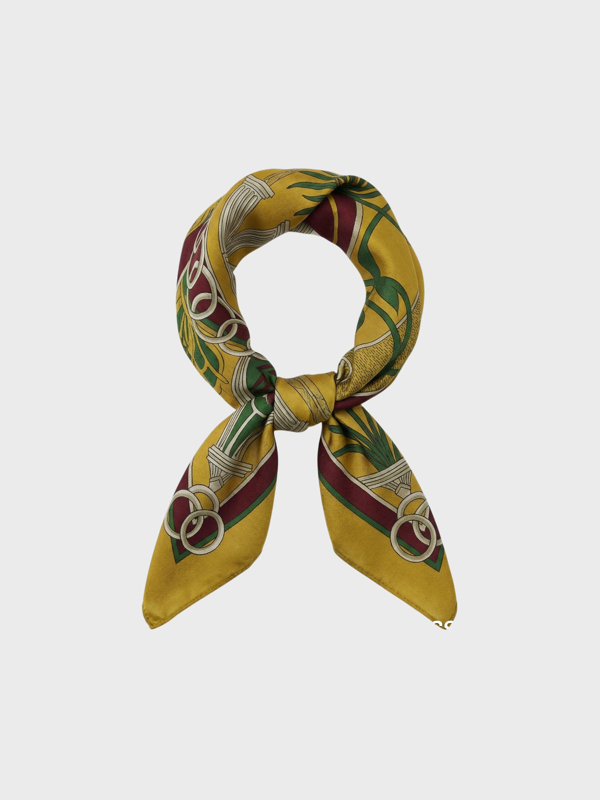 Silk Pattern Neck Scarf-2